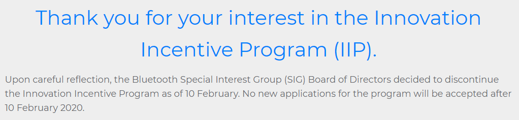 藍牙BQB認證取消了創新激勵計劃(IIP).png